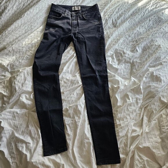 Naked & Famous The Skinny Jeans - Black Super Stretch - Sz 25 - Picture 2 of 13